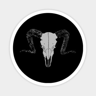 Ram Skull Minimal Magnet